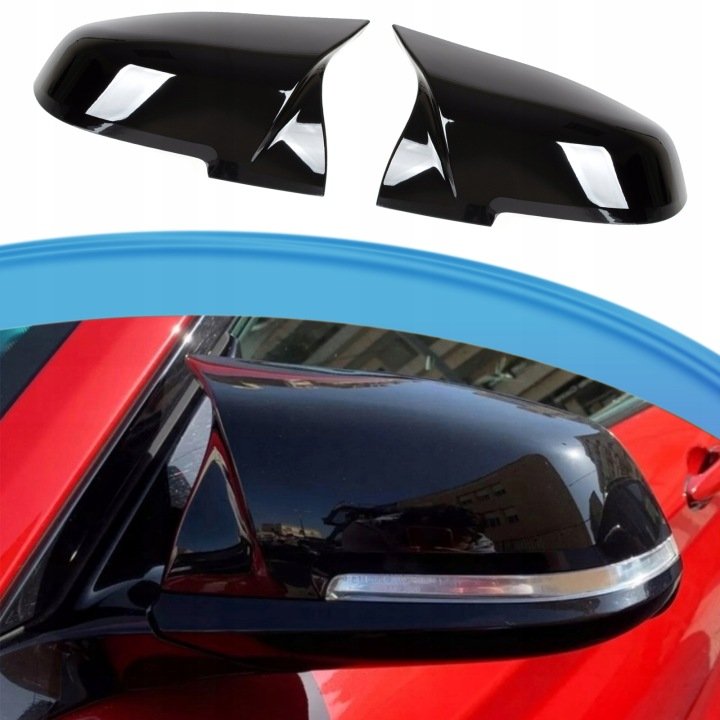 Nakładki Obudowy Lusterek do BMW F20 F30 F80 F32 F36 F87 M2 CZARNY POŁYSK