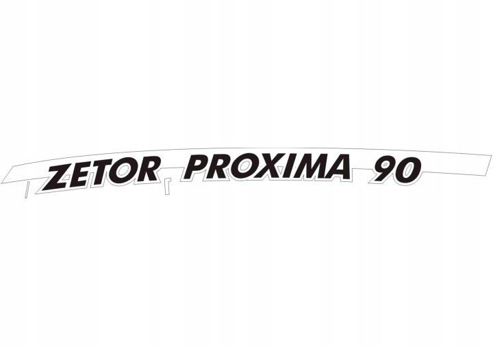Naklejka do ciągnika ZETOR PROXIMA 90 lewa boczna logo nalepka