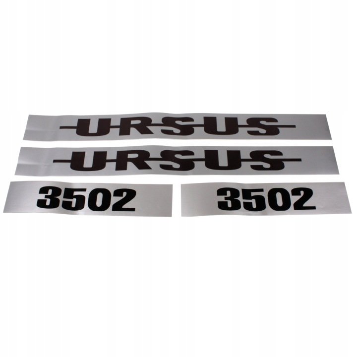 Naklejka naklejki napis napisy zestaw na maskę ciągnika Ursus 3502 emblemat