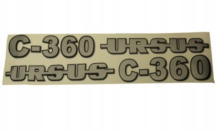 Naklejki Ursus C-360 C360 na maskę plastikową