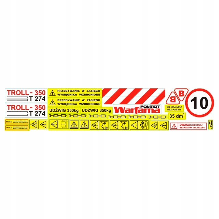 Naklejki-ladowacza-TROLL-350 Naklejki ładowacza TROLL 350