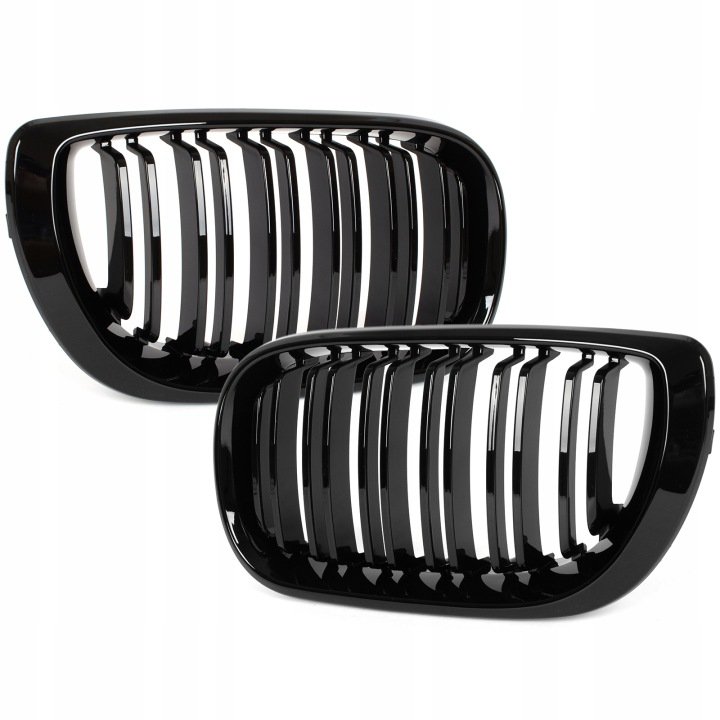Nerki-GRILL-atrapa-kratka-BMW-E46-lift-2001-SEDAN-KOMBI-M3-polysk Nerki GRILL atrapa kratka BMW E46 lift 2001- SEDAN KOMBI M3 połysk