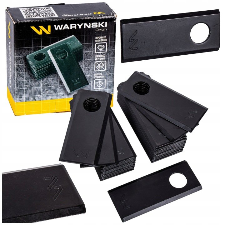 Noże do kosiarki rotacyjnej Z-069 96x40x3mm fi 19mm 12szt. Waryński