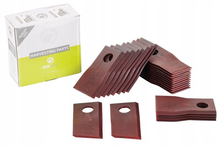 Nożyk nóż kosiarki lewy KRONE 96x50x4mm fi 19mm 146690 AGV 25szt.