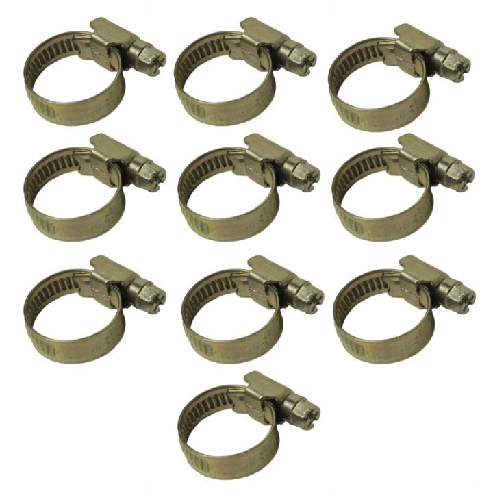 Opaska zaciskowa 12-22mm obejma skręcana ślimakowa szerokość 9mm 10szt.