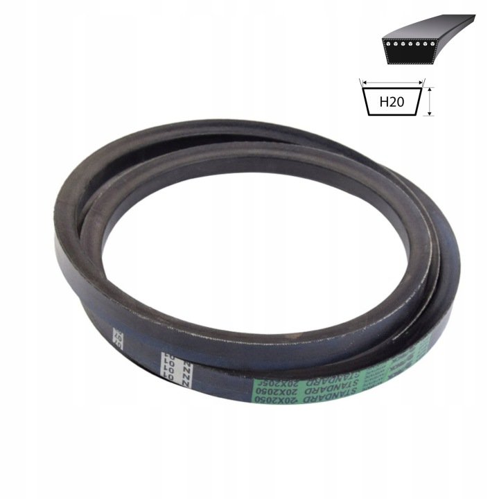 Pas wentylatora młocarni BIZON Z056 Z-056 H20x12,5-2050 Sanok zielony