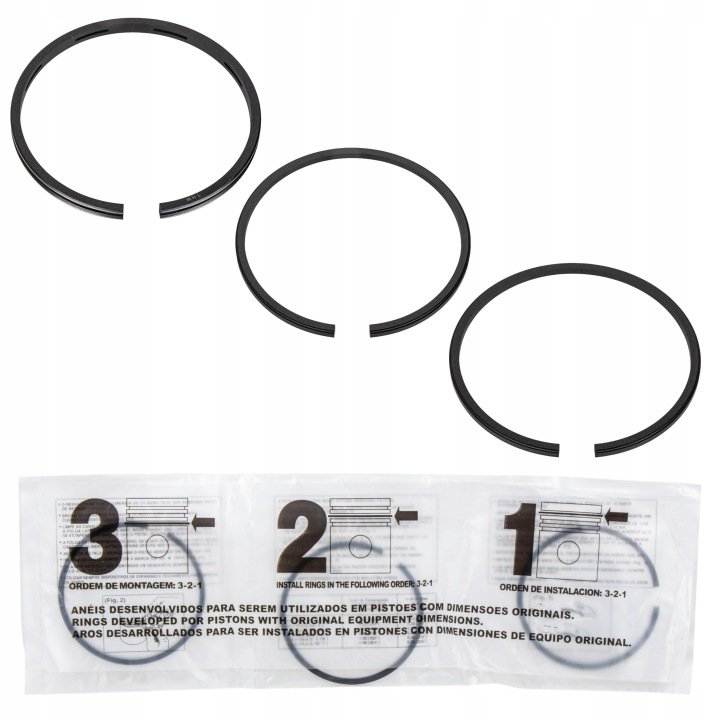Pierścienie tłokowe sprężarki C-360 62mm komplet 3szt. 5099600