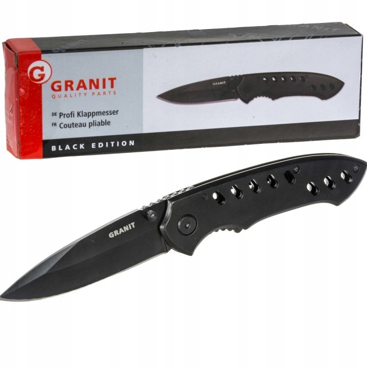 Profesjonalny-noz-skladany-195mm-Black-Edition-Granit Profesjonalny nóż składany 195mm Black Edition Granit