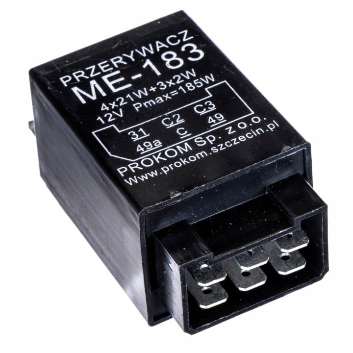 Przerywacz kierunkowskazów C-330M MF 255 elektroniczny 6pin EXPOM ME-183