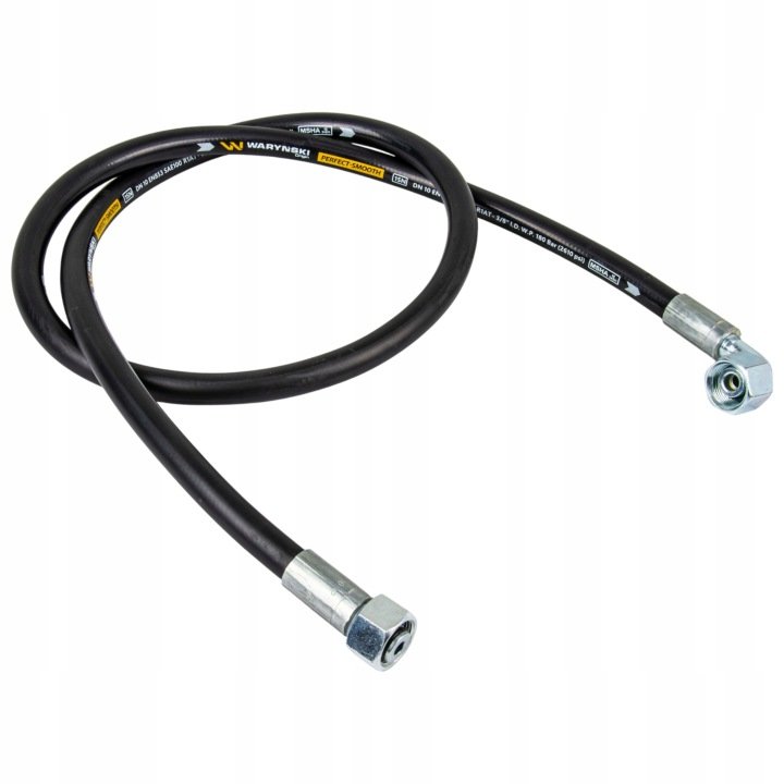 Przewód hydrauliczny 140cm M22x1,5 kolanko 90' / M22x1,5 proste 1SN
