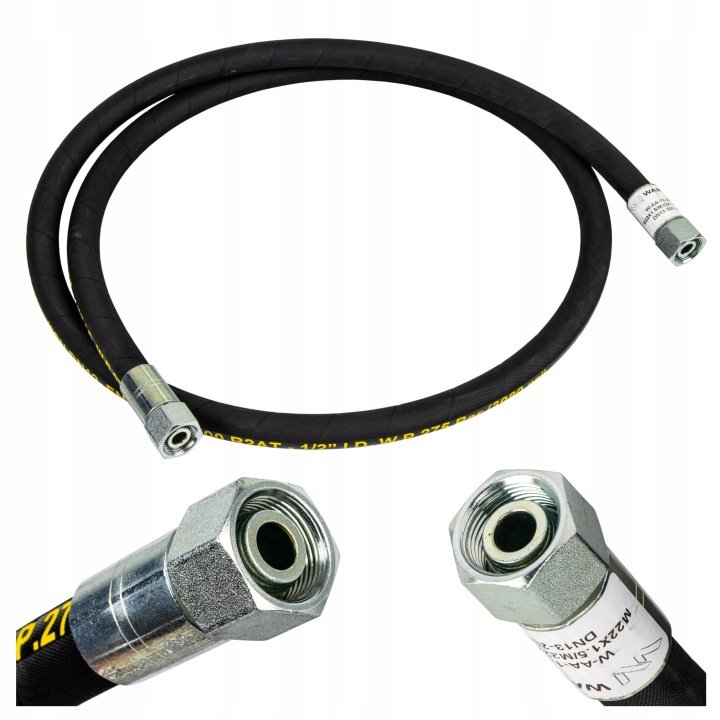 Przewod-hydrauliczny-2000mm-275-bar-M22x1-5-DN12-2SN-12-5mm-Warynski Przewód hydrauliczny 2000mm 275 bar M22x1.5 DN12-2SN 12,5mm Waryński