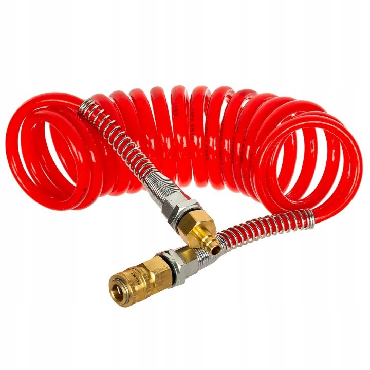 Przewód spiralny M22x1,5 4,5m czerwony Polmo
