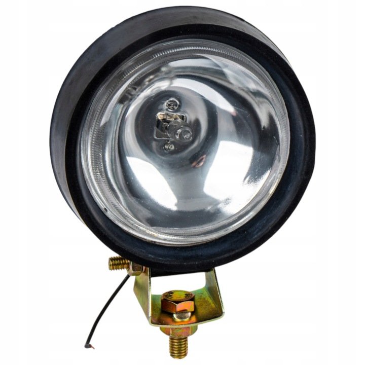 REFLEKTOR OKRĄGŁY W GUMIE LAMPA Z ŻARÓW OKAZJA