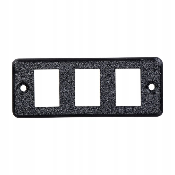 Ramka montażowa panel włącznika 22x33mm plastik na śruby potrójna