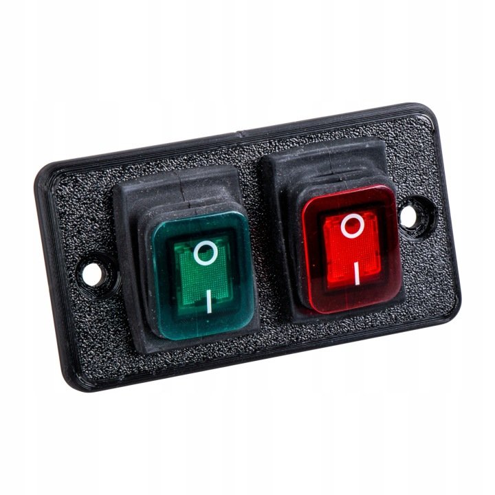 Ramka-panel-z-2-wlacznikami-Hermetycznymi-ON-OFF-12v-24v-Podswietlane Ramka panel z 2 włącznikami Hermetycznymi ON-OFF 12v 24v Podświetlane