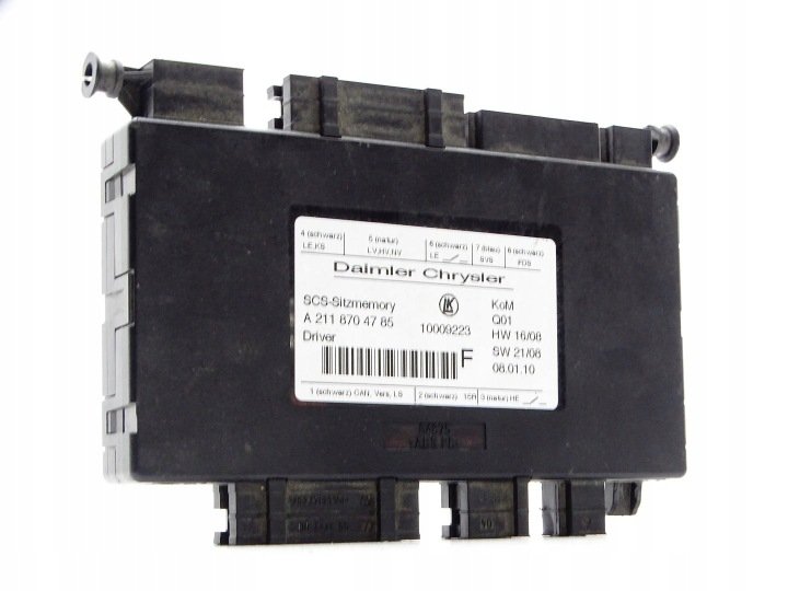 STEROWNIK MODUŁ FOTELA MERCEDES E W211 ML W164 R W251 A2118704785