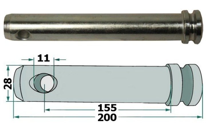 SWORZEŃ ŁĄCZNIKA DOLNEGO 28mm 159mm