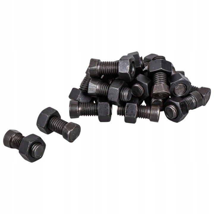 Śruba płużna do dłuta lemiesza M12x34mm kl. 12,9 z nakrętką owalna 25 sztuk
