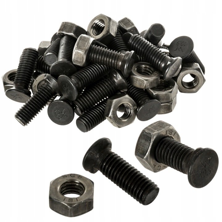 Śruba płużna dwunoskowa M10x30mm10.9 Gruber 25szt.