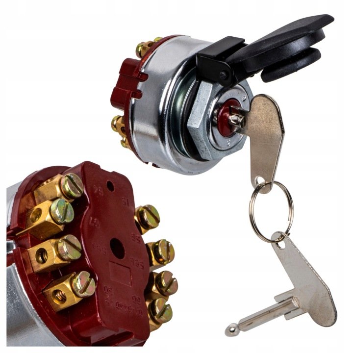 Stacyjka Zetor 5711 8-pin z 2 kluczykami 55115731 +pokrywka zabezpieczająca