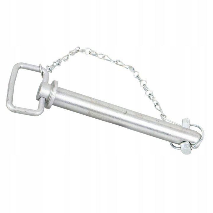 Sworzeń zaczepu z zawleczką i łańcuchem 30x183x210mm