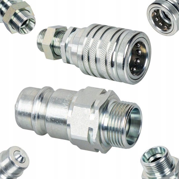 Szybkozłącze Euro gniazdo M22x1,5 + wtyczka M22x1,5 zestaw