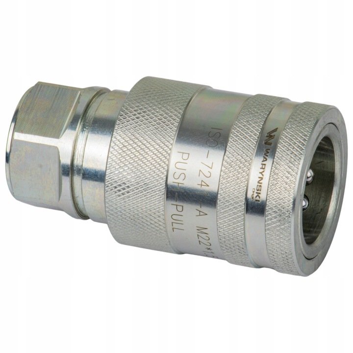 Szybkozłącze hydrauliczne gniazdo z eliminatorem ciśnienia M22x1.5 gwint w.
