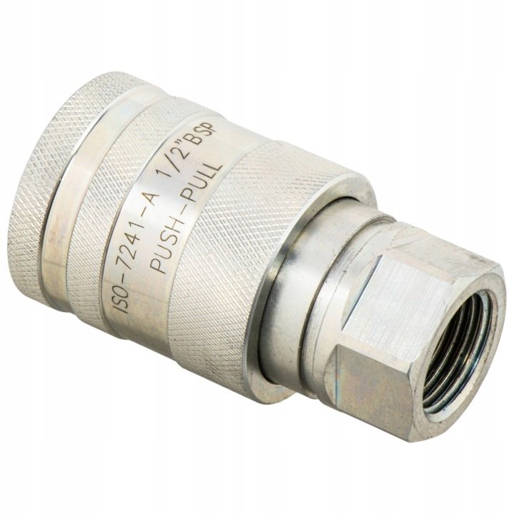 Szybkozłącze hydrauliczne push-pull 1/2" BSP ISO 7241-A Waryński