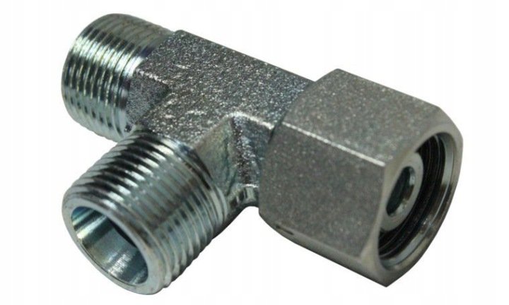 Trójnik hydrauliczny M20x1,5 12S z nakrętką z boku