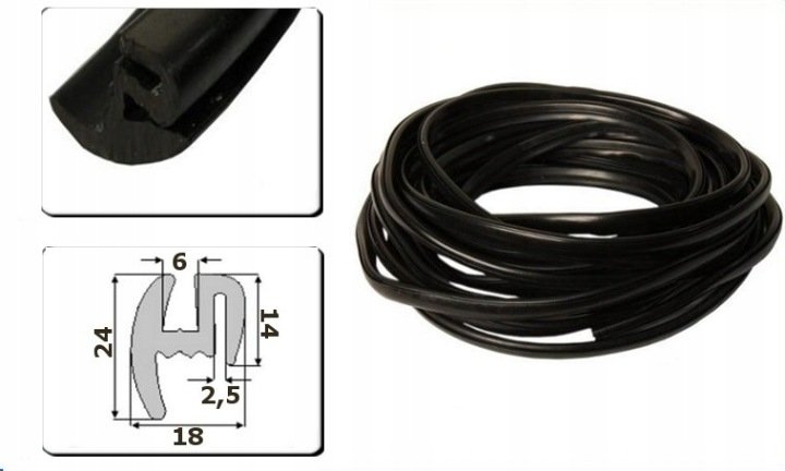 Uszczelka szyby C-360 C-330 C-385 MF profil TN cena za 20mb
