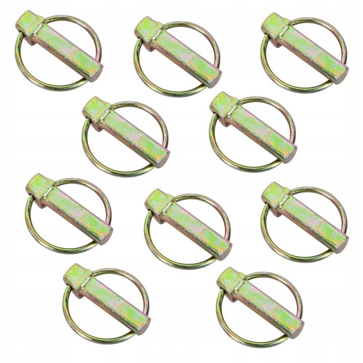 Zatyczka belki 12mm przetyczka zawleczka zabezpieczająca zestaw 10szt.