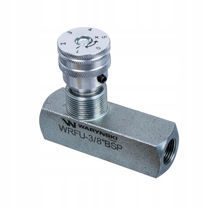 Zawor-dlawiaco-zwrotny-WRFU-90-3-8-BSP-350bar-30L-min-Warynski Zawór dławiąco-zwrotny WRFU 90 3/8"BSP 350bar 30L/min Waryński