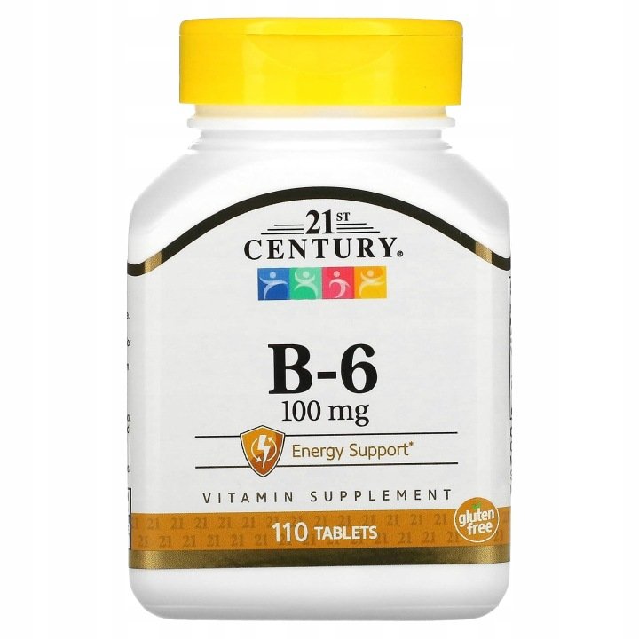 21st-Century-B-6-100-mg-110-tabletek 21st Century, B-6, 100 mg, 110 tabletek