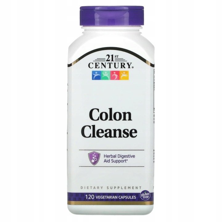21st-Century-Colon-Cleanse-120-kapsulek-wegetarianskich 21st Century, Colon Cleanse, 120 kapsułek wegetariańskich