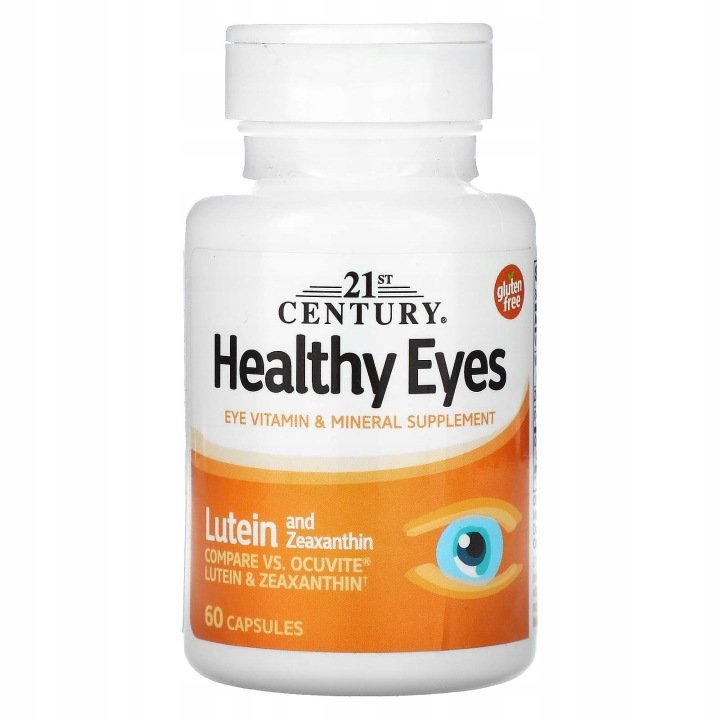 21st Century, Healthy Eyes, luteina i zeaksantyna, 60 kapsułek