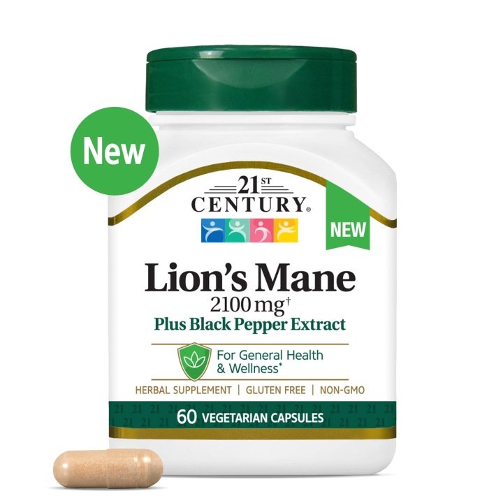 21st Century Lion's Mane + Black Pepper- 60 kaps