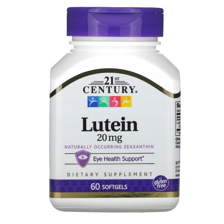 21st Century, Luteina, 20 mg, 60 kapsułek miękkich