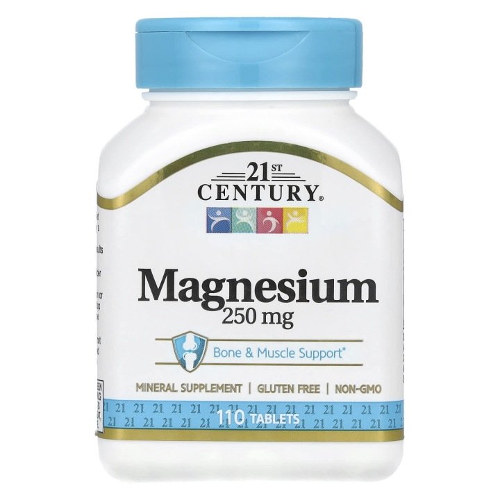 21st Century, Magnez, 250 mg, 110 tabletek