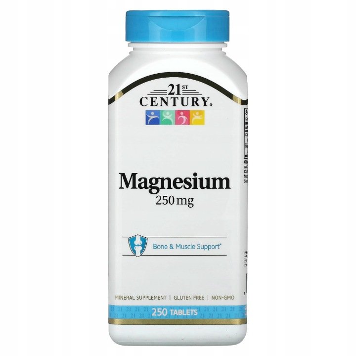 21st Century, Magnez, 250 mg, 250 tabletek