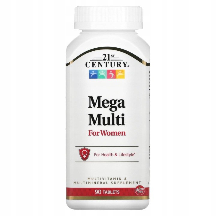 21st Century, Mega Multi for Women, 90 tabletek
