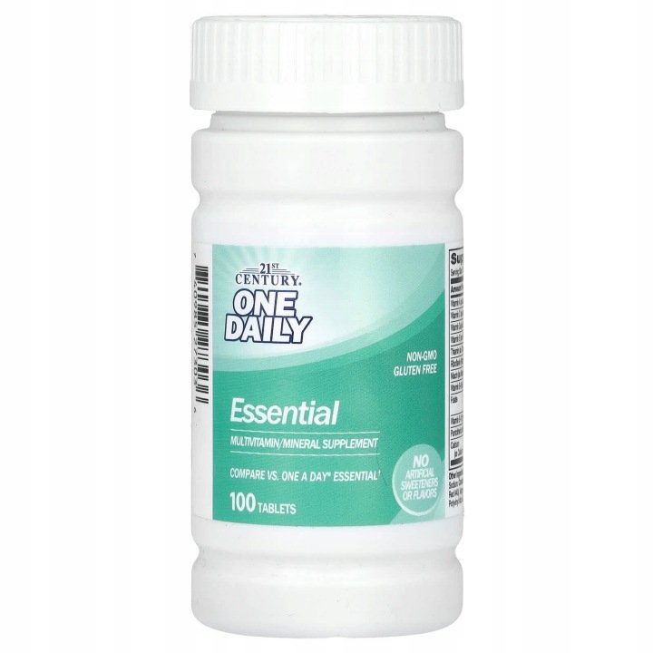 21st-Century-One-Daily-Essential-100-tabletek 21st Century, One Daily, Essential, 100 tabletek