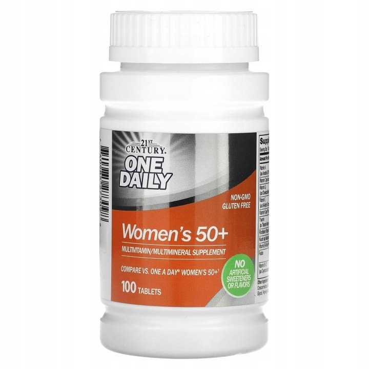 21st-Century-One-Daily-dla-kobiet-50-multiwitamina-i-multimineral-100 21st Century, One Daily, dla kobiet 50+, multiwitamina i multiminerał, 100