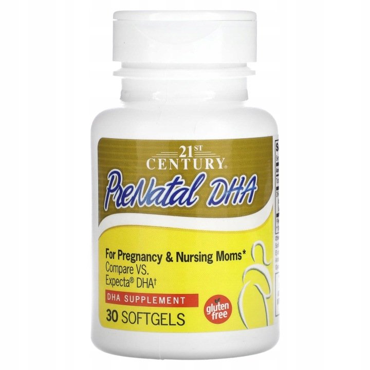 21st-Century-PreNatal-DHA-30-miekkich-kapsulek-200-mg-na-kapsulke 21st Century, PreNatal DHA, 30 miękkich kapsułek (200 mg na kapsułkę)