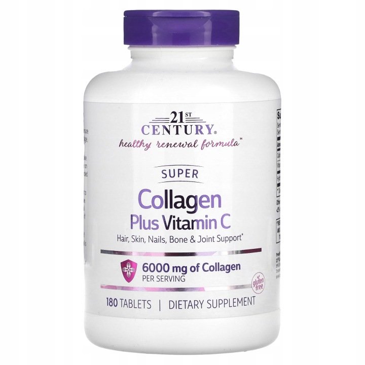 21st-Century-Super-Collagen-Plus-Vitamin-C-180-tabletek 21st Century, Super Collagen Plus Vitamin C, 180 tabletek