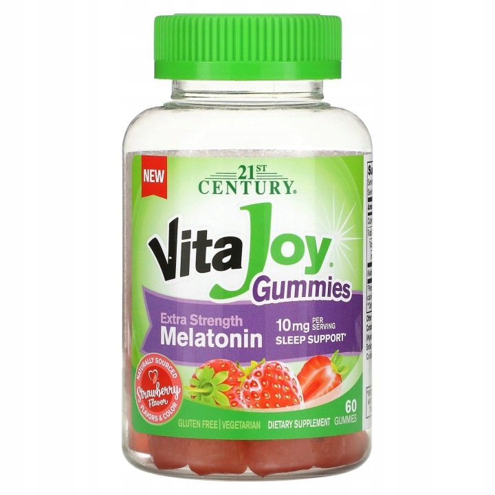 21st-Century-Vita-Joy-Zelki-melatoninowe-o-zwiekszonej-sile-dzialania-tru 21st Century, Vita Joy Żelki melatoninowe o zwiększonej sile działania, tru