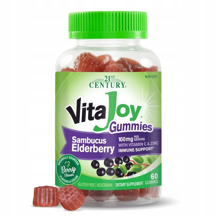 21st Century VitaJoy Sambucus Elderberry Gummies - Sambucus 60 gummies
