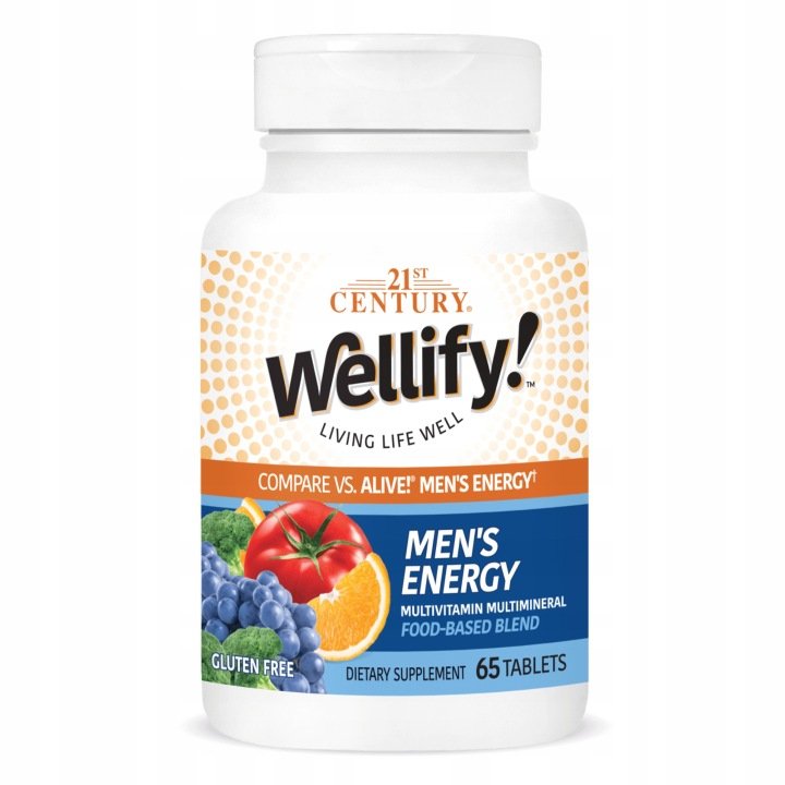 21st Century Wellify Mens Energy - Multiwitaminy dla mężczyzn 65 tabletek