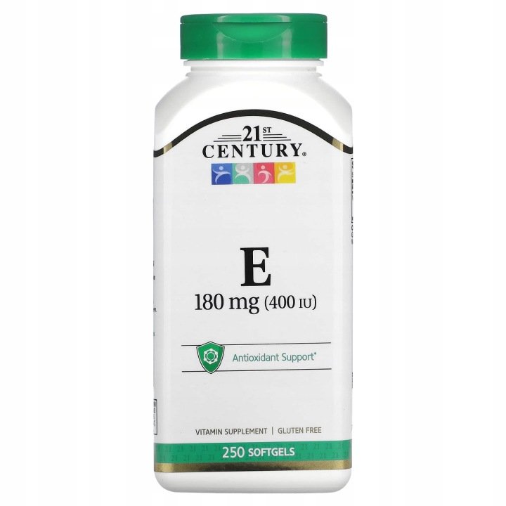 21st-Century-Witamina-E-180-mg-400-j-m-250-kapsulek-miekkich 21st Century, Witamina E, 180 mg (400 j.m.), 250 kapsułek miękkich