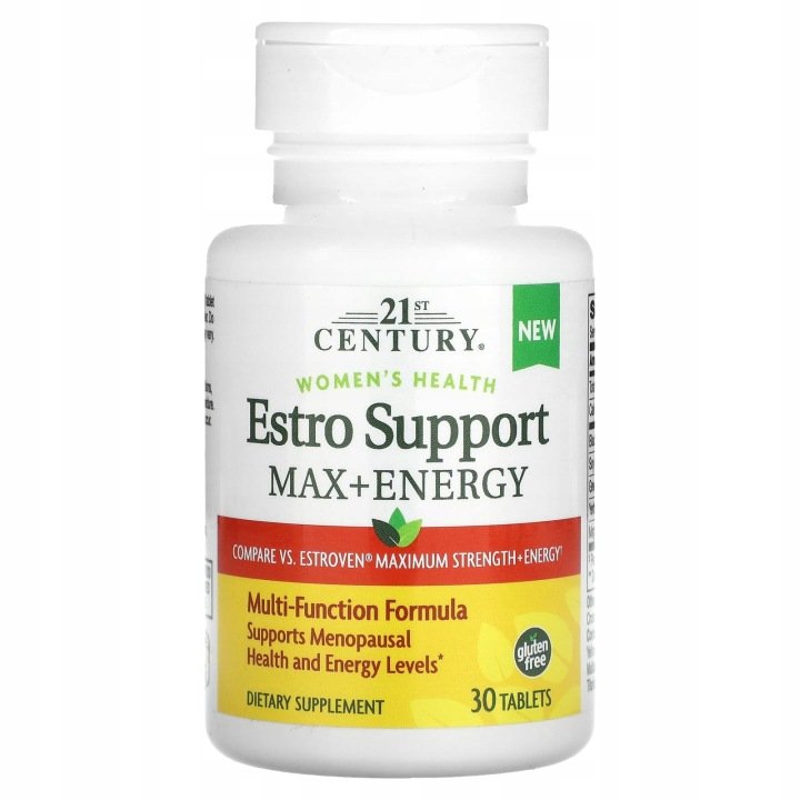 21st-Century-Zdrowie-kobiet-Estro-Support-Max-Energy-30-tabletek 21st Century, Zdrowie kobiet, Estro Support Max + Energy, 30 tabletek