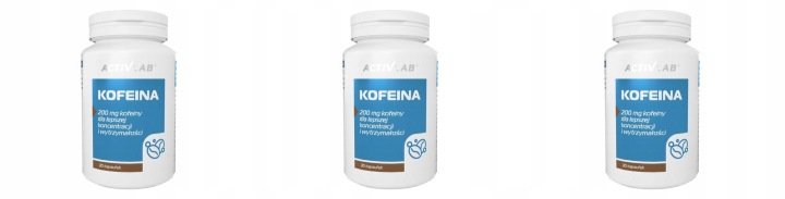 3x 30tabletek ACTIVLAB Kofeina KARTON